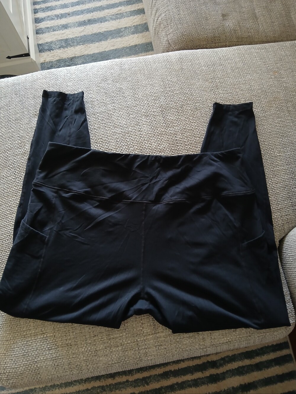 Live Your Greatness Black Leggings Size 5XL
